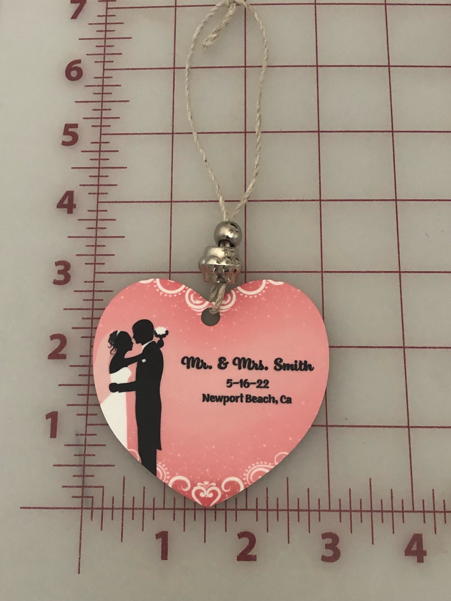 married ornament, wedding name gift, Mr & Mrs ornament, valentins gift