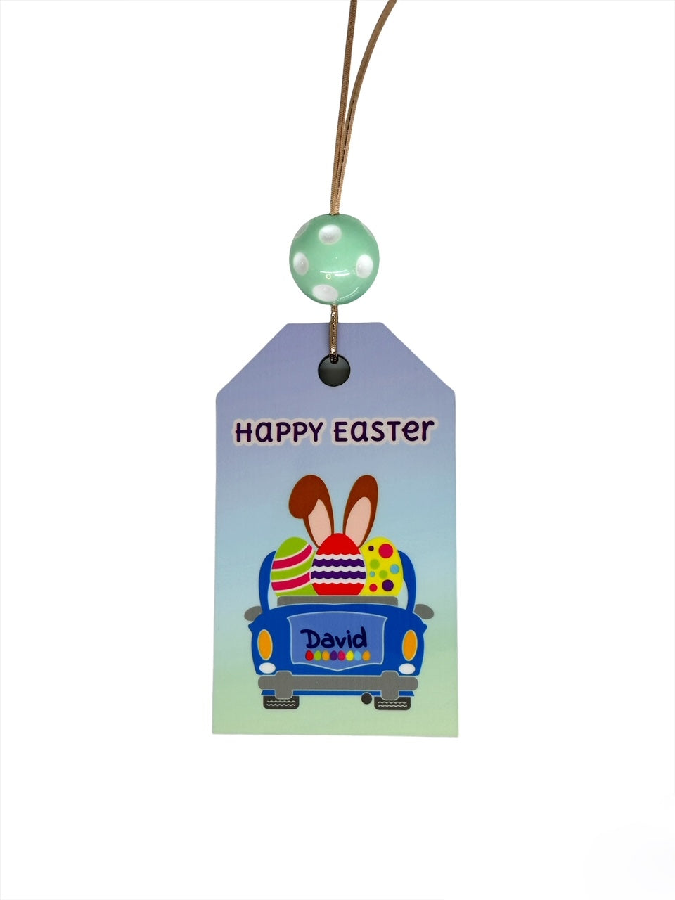 Easter Name Tag, Basket tag, Easter Basket Tag, Reusable Easter Tag, bunny tag, boy easter gift