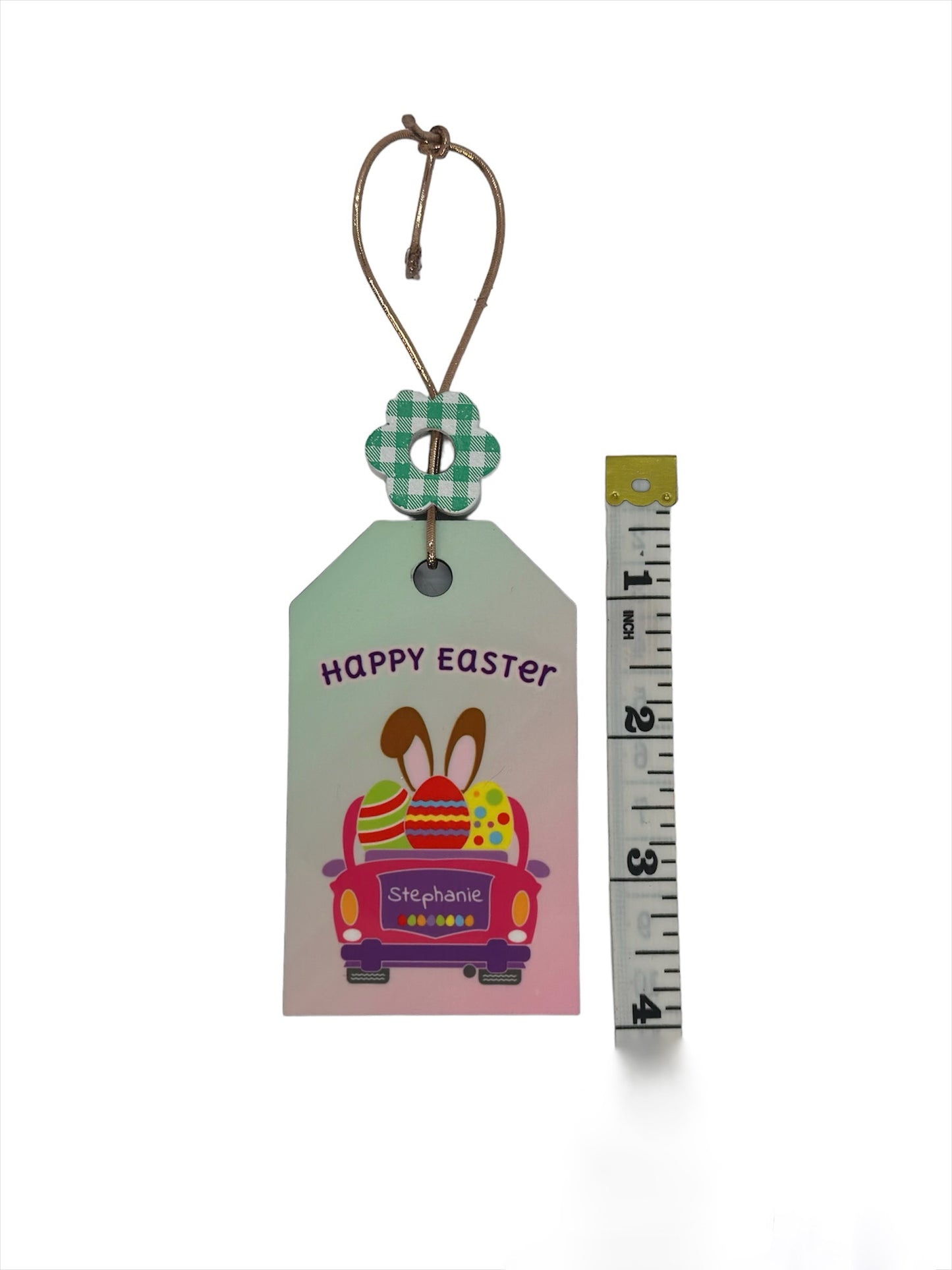 Easter Name Tag, Easter Tree, Reusable Basket Tag, Bunny Ornament