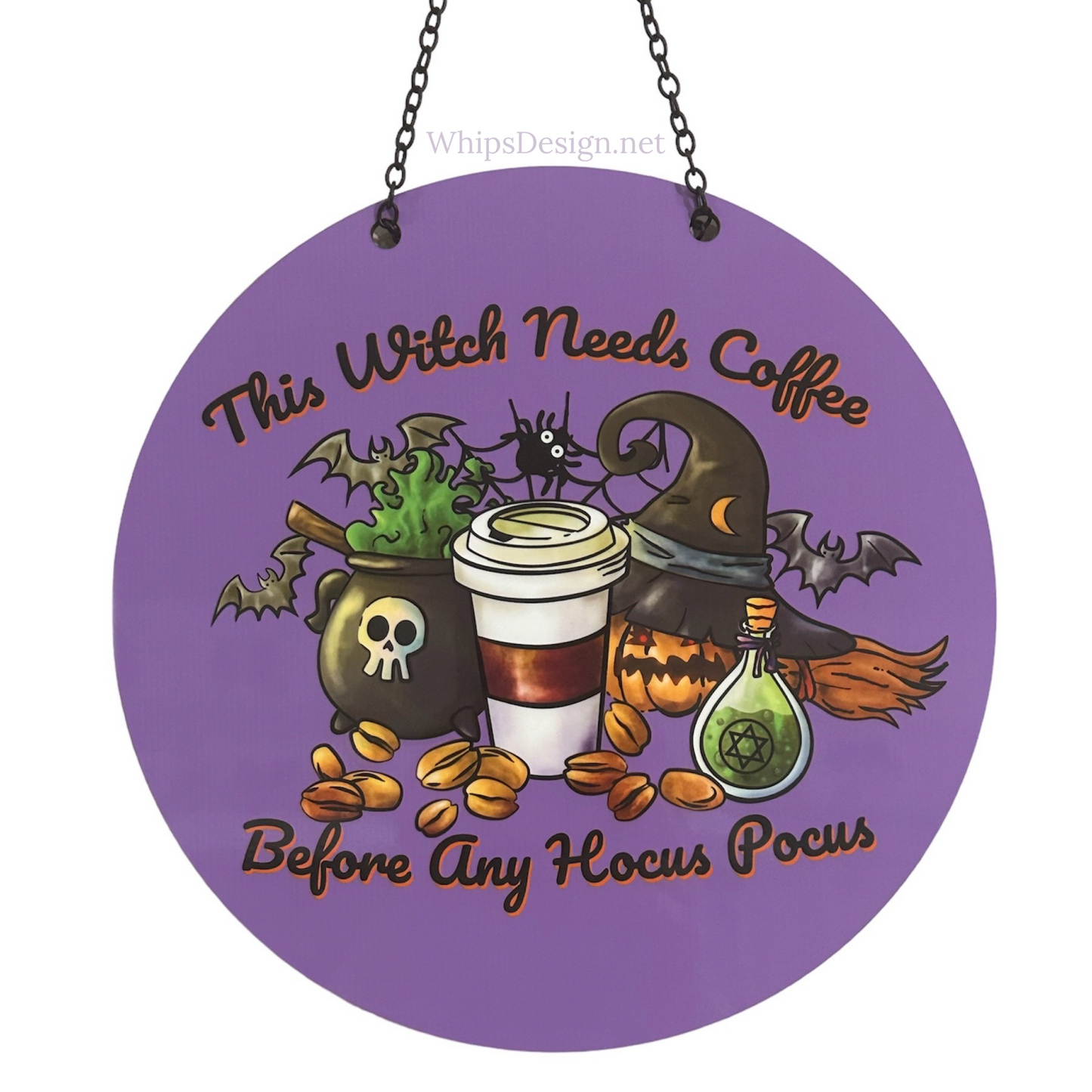 Witch Sign, Halloween Witch Sign, Witch Gift, Halloween Kitchen Decor, Witchy Kitchen, Halloween Coffee Bar