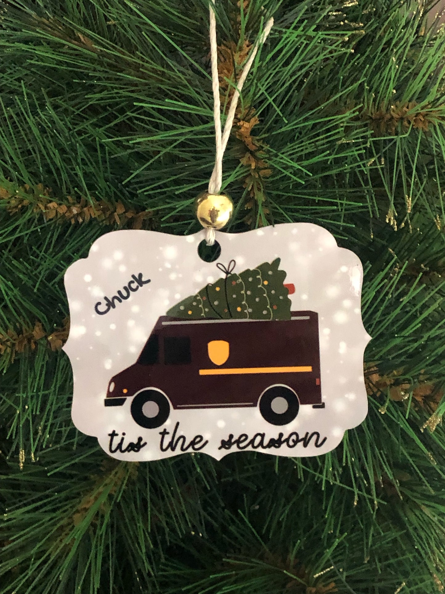 delivery driver gift, mail carrier gift, truck driver ornament, parcel worker gift, postal worker ornament, gift for mailman